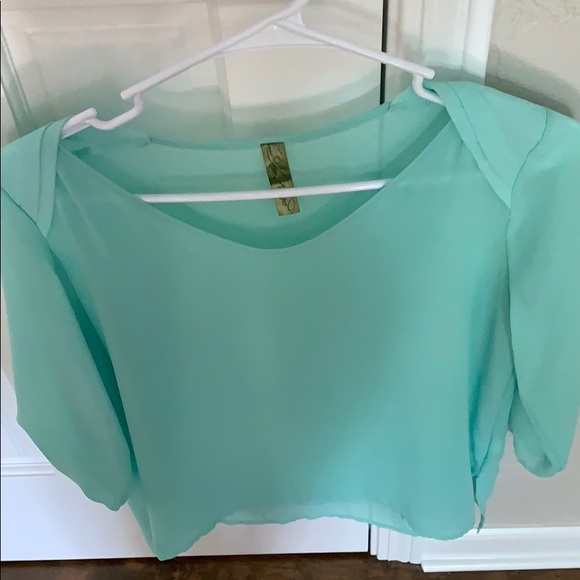 Mint blouse - Picture 3 of 3